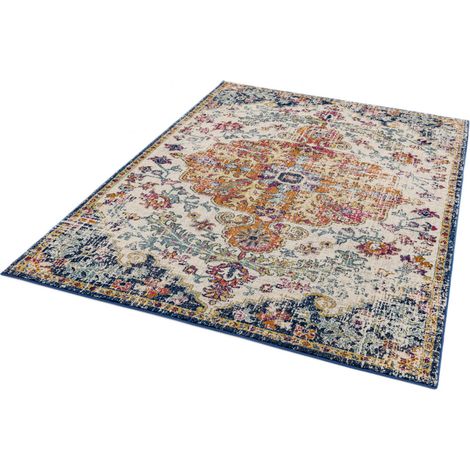 Nova Medallion Traditional NV12 Rug for Living Room Bedroom Abstract Classic Multi Colours Rug in X-Large 200x290 cm (6'7"x9'6")