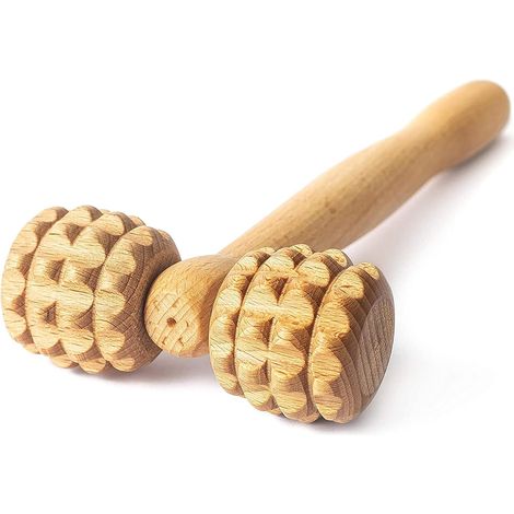 Accessori Massaggiatore Rullo Massaggiatore Viso Dispositivo per Testa Maderoterapia Legno (1/5)
