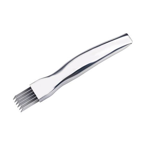 Couteau à déchiqueter les oignons en acier inoxydable, coupe-oignons, artefact de déchiquetage, couteau à oignons verts, couteau à semis d'oignons, gadget de cuisine, artefact de cuisine (1/5)