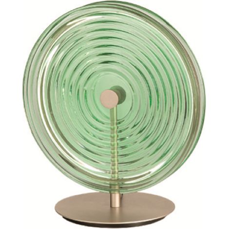 Lumetto LED da tavolo JOKEY in vetro decorato Verde 30x33 cm (1/4)