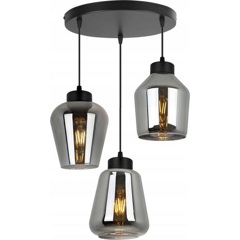 MODERNE ELEGANTE HÄNGELAMPE MIT GLASSCHIRM