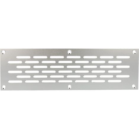 Aluminium Lochblech 200x60mm F1 Lüftungsgitter Lochung 20x3mm silber eloxiert