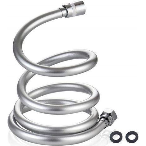 ZVD Verdrehsicherer, flexibler Duschschlauch – 2 m – Wassersparend – Chrom-Finish (1/5)