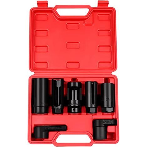 Kit d'outils comprenant 7 douilles pour capteur de pression d'huile, compatible avec la plupart des véhicules modernes. (1/5)
