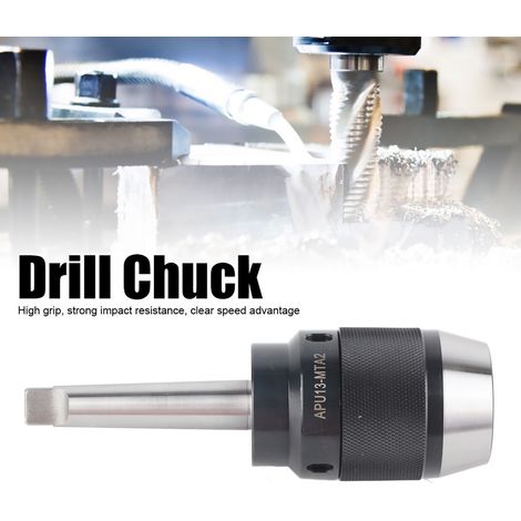 Mandrin de perçage sans clé APU13-MTA2 pour fraiseuse CNC, porte-foret intégré 1-13 mm (1/5)