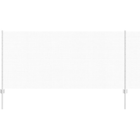 Maison Exclusive - Schweißdrahtzaun mit Pfosten 10 x 1 m (B x H)