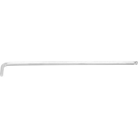 BGS clé coudée extra longue six pans intérieurs/six pans intérieurs avec tête sphérique 2,5 mm - 790-2.5
