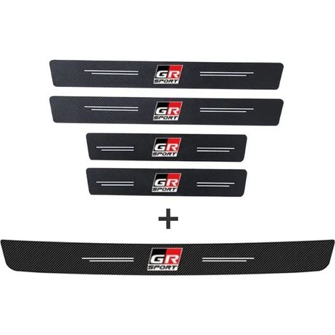 (5 pièces pour GR Sport) Film adhésif autocollant pour pare-chocs arrière de voiture Toyota GR Sport Gazoo Racing Corolla Camry RAV4 Aqua Yaris CHR Protection de seuil de porte (1/3)