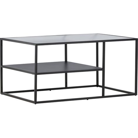 Table Basse Design "Campinas" 90cm Noir (1/5)