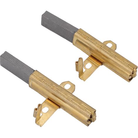 Lot de 2 balais de charbon moteur aspirateur cuivre graphite rechange compatibles Sanyo Dragon 6.1x11x32mm (1/5)
