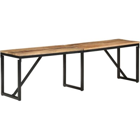 Sitzbank 160x35x46 cm Massivholz Mango