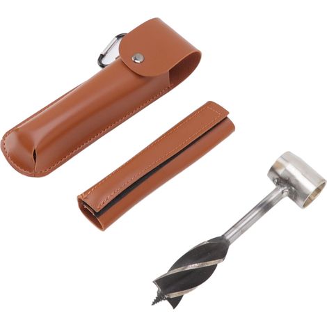 Outil multifonction de survie en extérieur, perforateur en acier inoxydable avec sac de rangement marron (1/5)