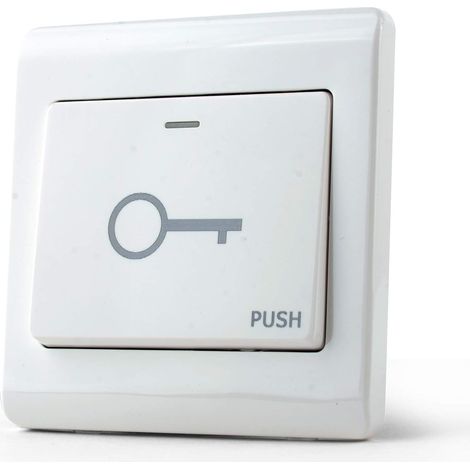 Bouton poussoir de sortie de porte en plastique 86 x 86 pour système de sécurité Lock DIY (1/5)