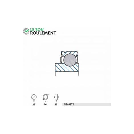 Roulement à billes AB40270-SNR