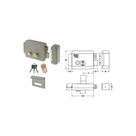 ELETTROSERRATURA PER CANCELLI CON CATENACCIO PULSANTE E TETTO 6888  mm.60 DX (Y68880601)    YALE