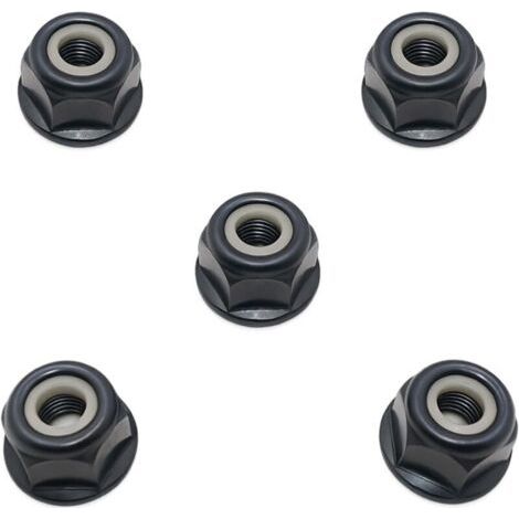 Pair Hippotech Paquet de 5 Écrou de boulon de lame de brosse à filetage à gauche 10 mm x 1,0 pour Stihl FS44 FS55 FS80 KM FS75 FS83 FS85 FS90 FS100 FS120 FS130 200 FS250 4126 642 7600 (1/5)