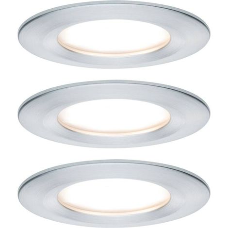 Paulmann Nova Lampada da incasso per bagno Kit da 3 LED (monocolore) LED 18 W IP44 Alluminio (tornito) (1/4)