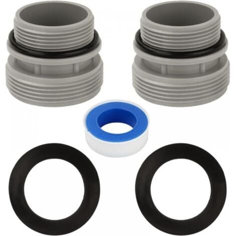 Adaptateur Tuyau Piscine 2 Pièces 4560 Raccord de Pompe à Piscine Connecteur de Tuyau de Piscines 40 mm à 1 1/2 Pouces Compatible Pompes à Filtration Intex et Coleman (1/5)