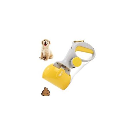 Recogedor portátil para excrementos de perros y gatos, resistente y fácil de usar en cualquier jardín. - Crezuo