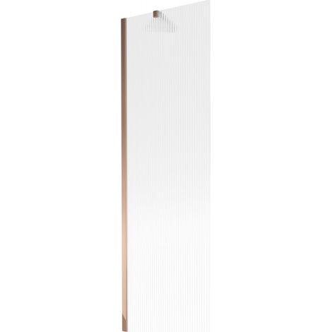 Mexen Next paroi de baignoire 1 volet 60 x 150 cm, rayures, or rose - 895-060-000-00-09-60 (1/5)