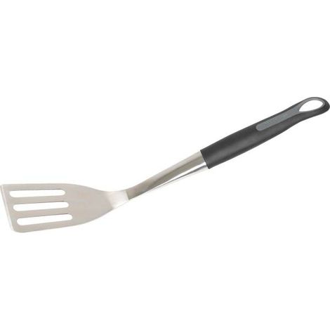 Küchenspatel aus Edelstahl mit durchbrochenem Muster, 45 cm