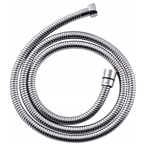 Tubo doccia, gomma, metallo, 170 cm, cromato