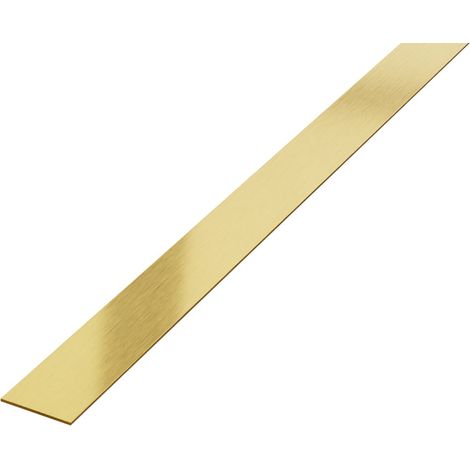 Dekorative Wandleiste aus Edelstahl 20 mm x 900 mm - Gold Satin