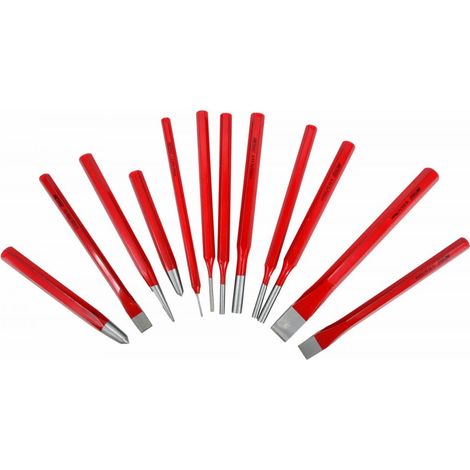 AWTOOLS Set da 12 pezzi di scalpelli, punzoni centrali e punzoni per spine (1/5)