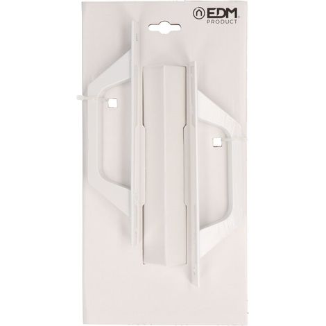 Blister-Griff mit gerader Platte, EDM 6804, weißes Aluminium (1/3)