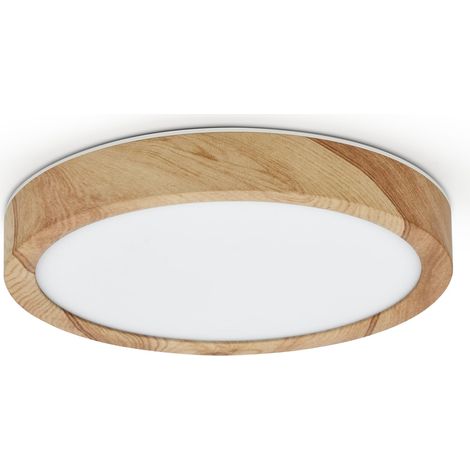 Plafonnier LED encastré, plafonnier moderne ultra fin de 30 cm, plafonnier rond de 18 W pour chambre à coucher, cuisine, lumière blanche 6000 K (1/5)