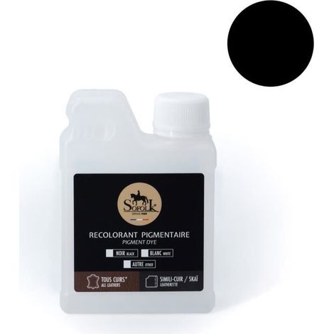 Pittura Pelle/Similpelle (250ml, NERO) - SOFOLK - Manutenzione per Sedile e Volante di Auto, Divano, Scarpa (1/4)