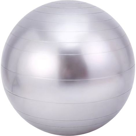 Ballon de yoga PVC gris 55 cm modèle 15
