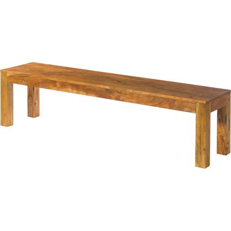panca Acacia marrone chiaro Laccato 180x40x45 cm (BxTxH) smontato OXFORD 16 (1/4)