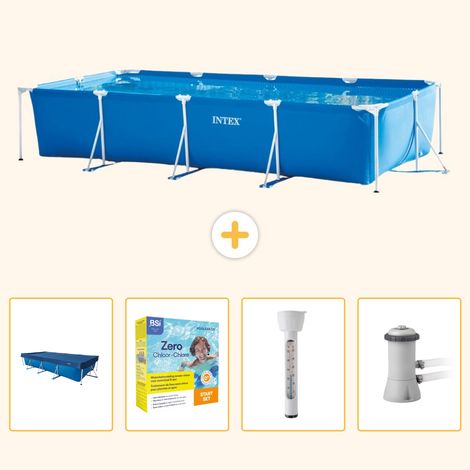 Intex Piscine Tubulaire Rectangulaire - 450x220x84 cm - 5-pièces S18 (1/5)