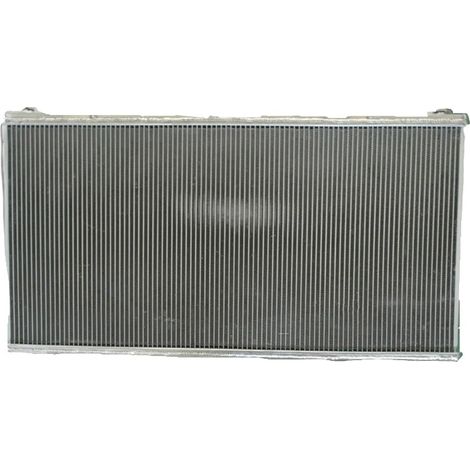 Radiador de aluminio, dimensiones del núcleo: 905 mm x 450 mm x 52 mm, dimensiones totales: 925 mm x 545 mm x 65 mm, entrada/salida de 34 mm, 3 filas. (1/5)