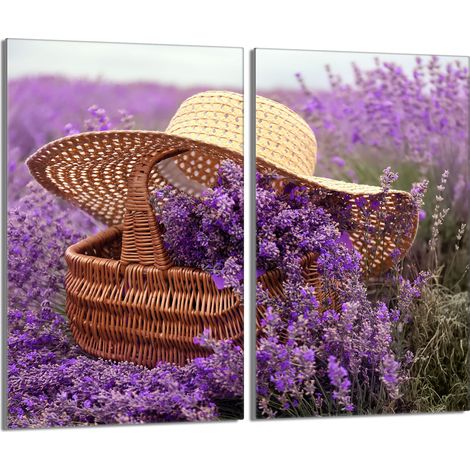 Placa protectora de vidrio para estufa 2x30x52 Lavanda (1/5)