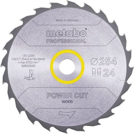 Metabo  628025000 Kreissägeblatt 254 mm  1 St. (1/2)