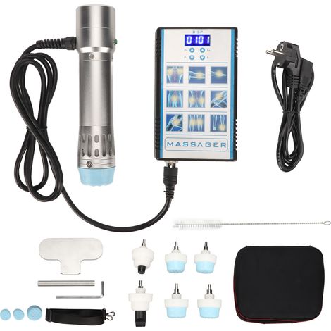 Onde de choc professionnelle énergie réglable soulagement douleurs ED massageur corporel 100-240V prise UE, thérapie anti-inflammatoire.