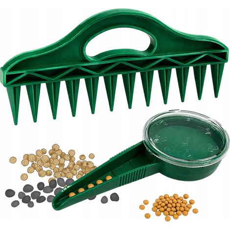 Kit de siembra de semillas - Perforadora y sembradora de hortalizas - Sembradora de precisión para el jardín