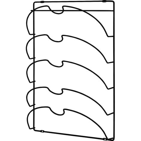 Rangement Couvercle Casserole pour placard ou mural - 2 en 1 Autoadhésif Sans percage ou option à vis - Support Couvercle Cuisine - Porte Couvercle Placard (1/5)