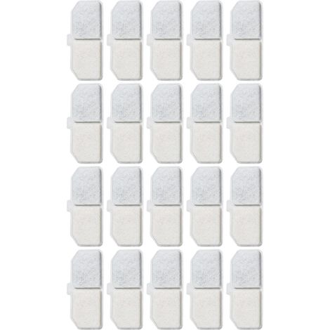 20 paquets Lot de 20 Filtres pour Fontaine À Eau pour Chat