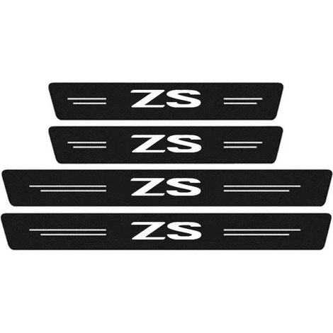 (4 pièces de seuil de porte) pour Morris Garages MG ZS HS Logo,protection de seuil de porte,bandes de pare-chocs arrière,autocollant anti-rayures (1/3)