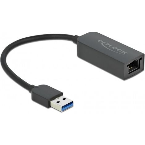 delock 66646 Adattatore USB di rete nero 2,5 Gbps