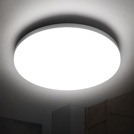 Ø30cm Plafonnier LED  pour Salon/Cuisine  24W 6000K Blanc Jour Contrôle du son et de la lumière