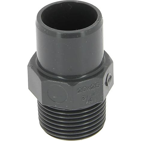 Embout PVC pression mâle-femelle Ø25-20 mâle 20-27