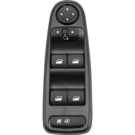 Interrupteur de lève-vitre électrique de rétroviseur avant gauche compatible avec Citroën C4, Picasso, 6554YH 6554.YH, boutons de commande à 9 broches