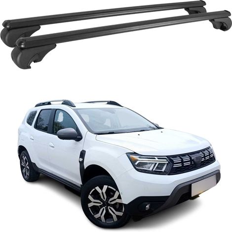 OMAC Aluminium Dachträger Querträger für Dacia Duster mk3 2024-2026 – TÜV / DIN 75302:2019 – Abschließbar – Max. 75 kg – 2 Stangen Silber (1/5)