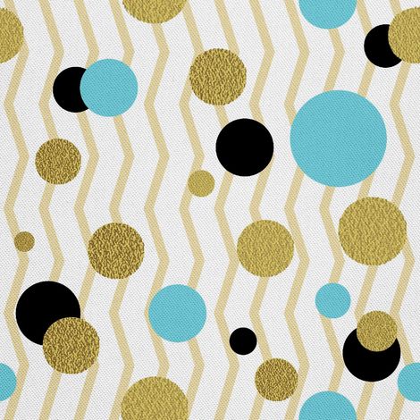 Telas decorativas para exteriores Oxford - Estampado de lunares y zigzag (1/5)