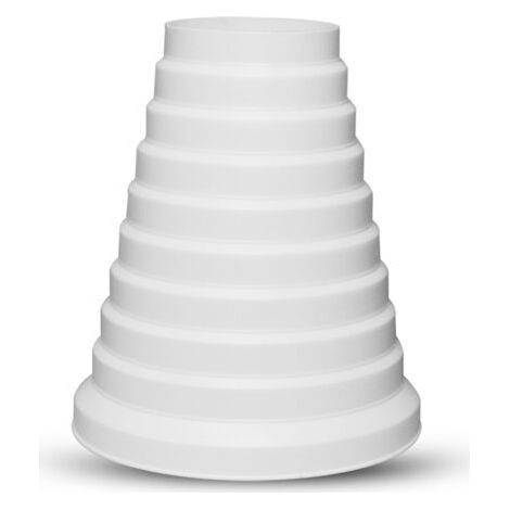 Réducteur universel amélioré plus épais pour systèmes de ventilation 80/200mm de diamètre réducteur de tuyau rond en PVC utilisé avec climatisation pour conduits et ventilateurs d'extraction (8–20 cm) (1/5)