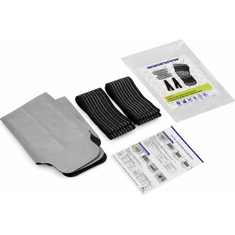Genouillère Grise avec Poche de Gel pour Compresses Chaudes et Froides